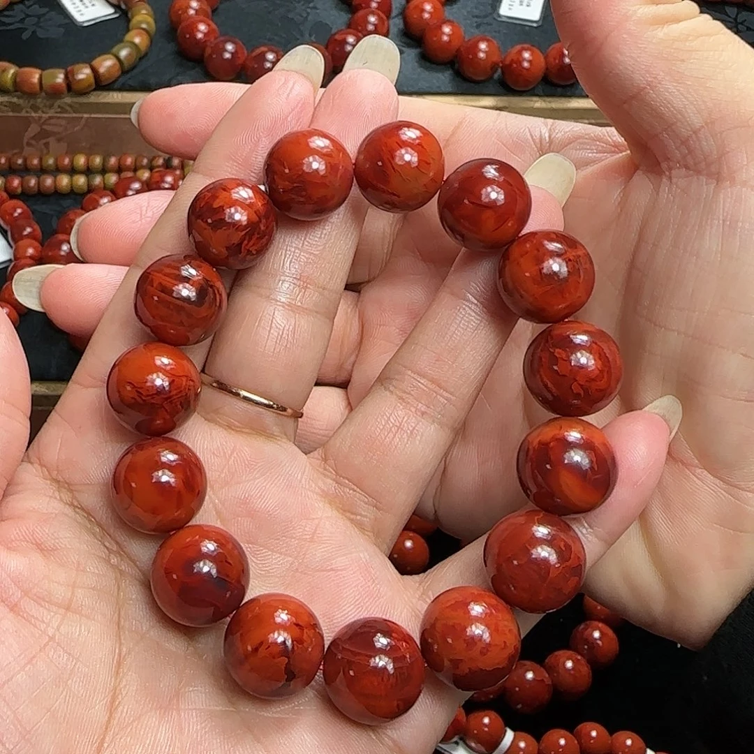 猫***蹄南红玛瑙未镶嵌手串