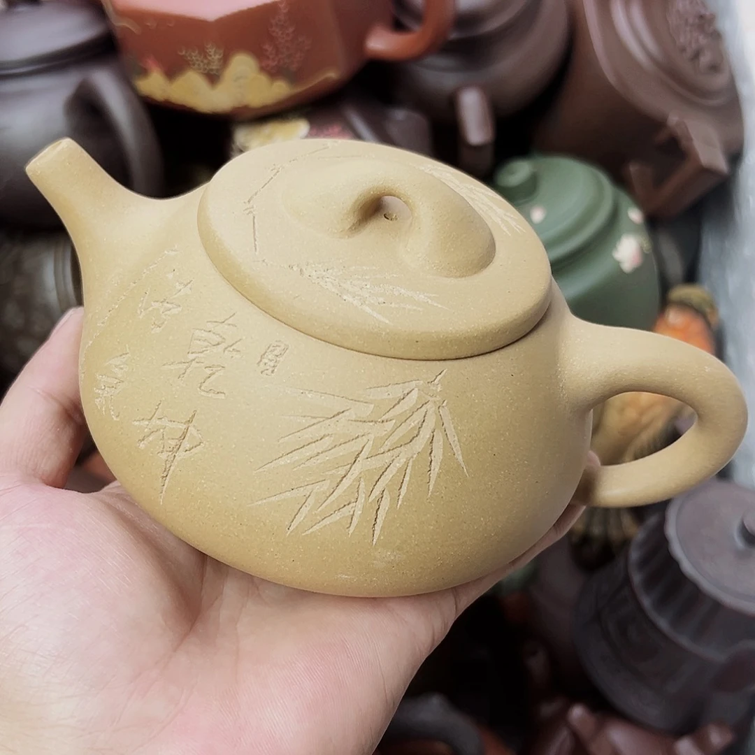茶壶紫砂宜兴原矿紫砂壶450毫升