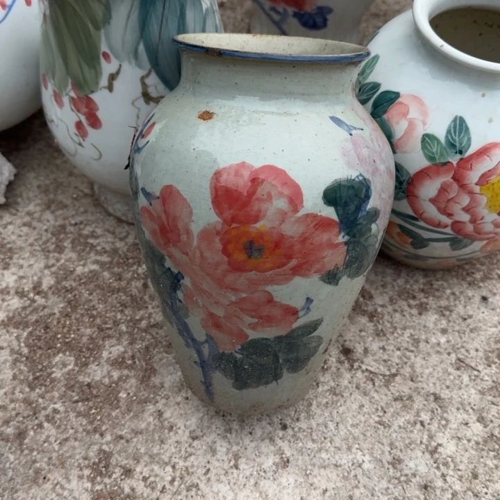 微瑕景德镇手工陶瓷花瓶