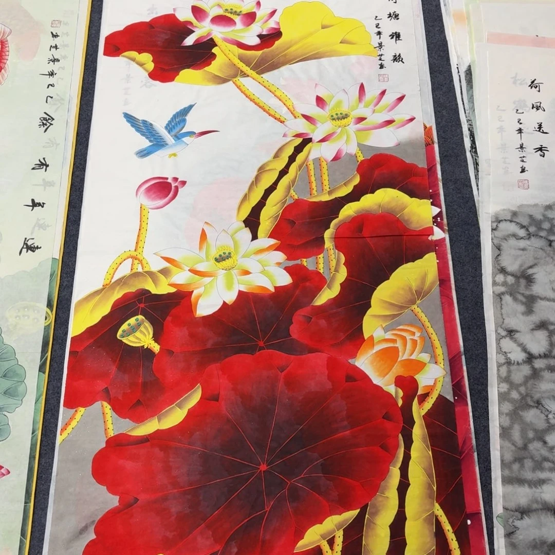 国画140×70工笔手绘画画画