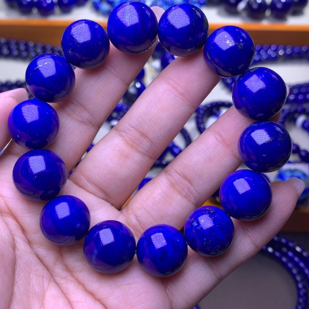 青金石未镶嵌手串15m