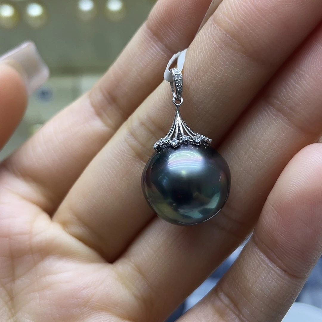 海水珍珠18K金镶嵌颈饰