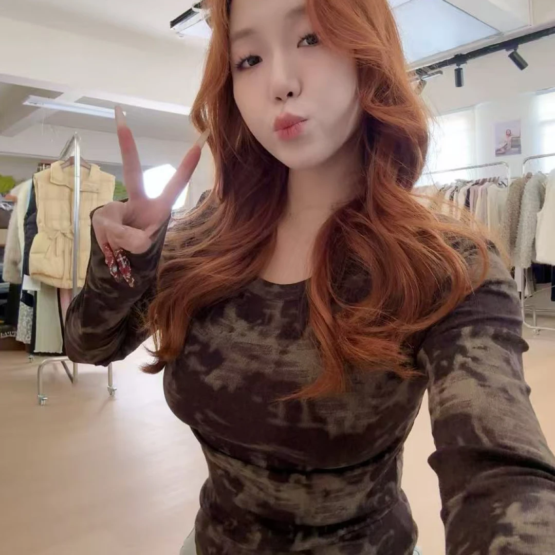 T3/3/8022扎染长袖打底