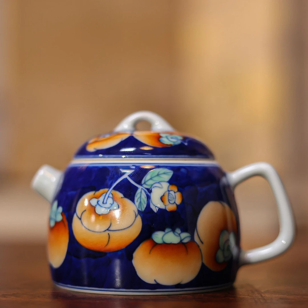 【悦生活】柿柿如意-卓君-秦权壶-125ml（卓君S0268）