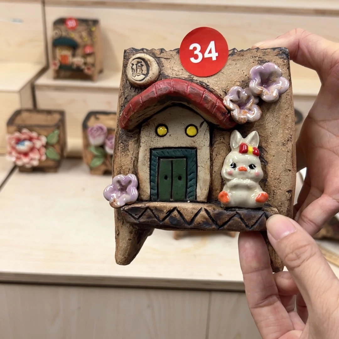 紫砂花盆34号内口8外高13.5