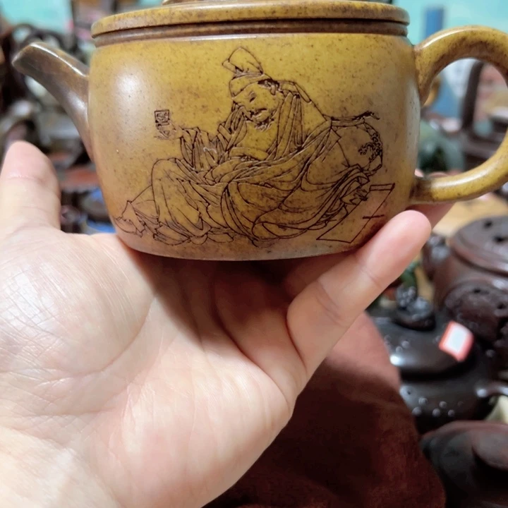 茶壶紫砂紫砂壶收藏起来了！