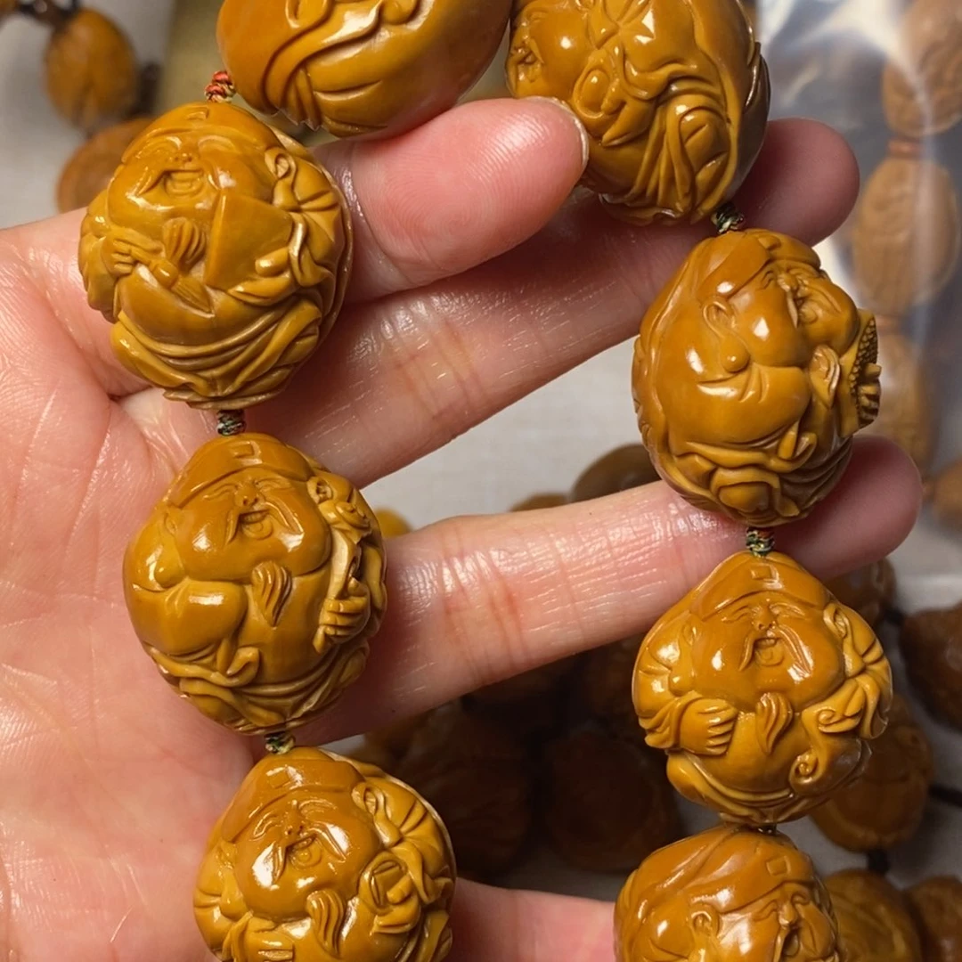 橄榄核手串/手链9****8荷叶财神