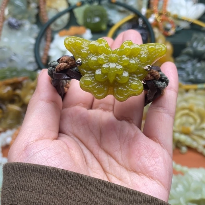 蛇纹石玉手牌合金