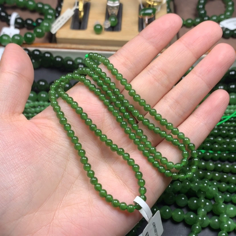 【闪购商品】颈饰未镶嵌和田玉（碧玉）我**静