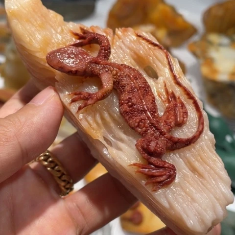 【闪购商品】未镶嵌石英质玉（黄龙玉）套链