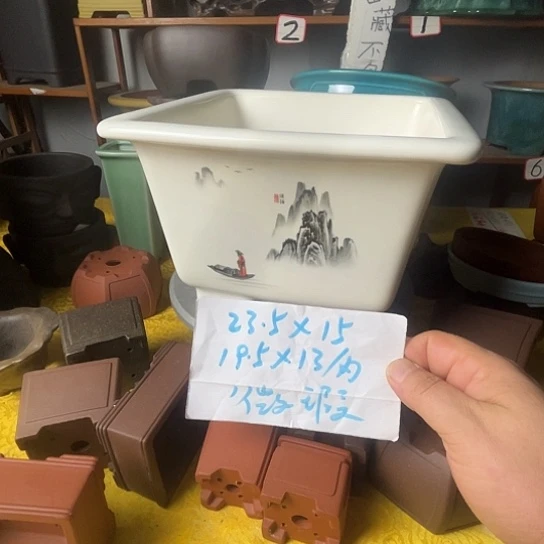 宜兴紫砂贴花微瑕