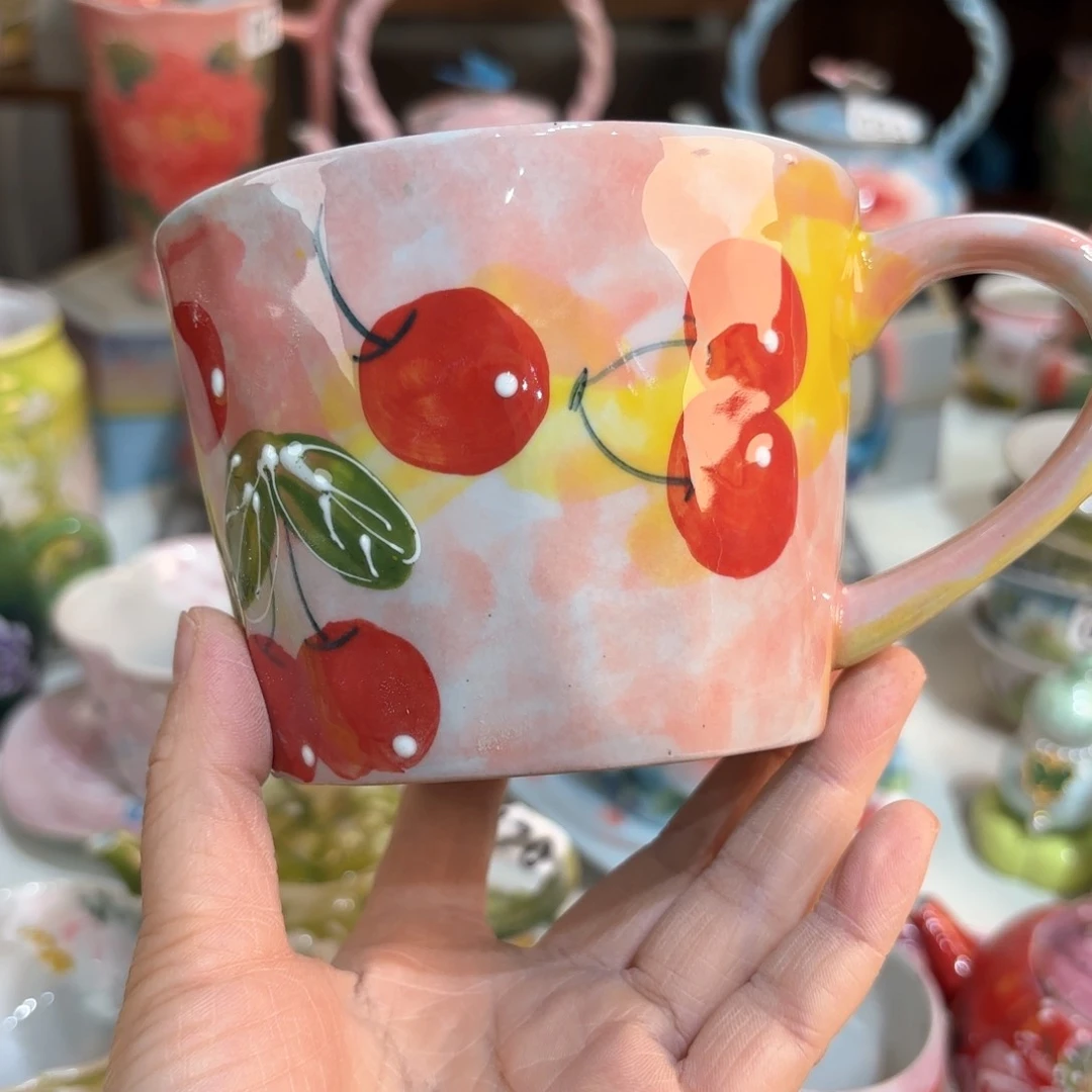 景德镇手绘高温釉下彩陶瓷茶具