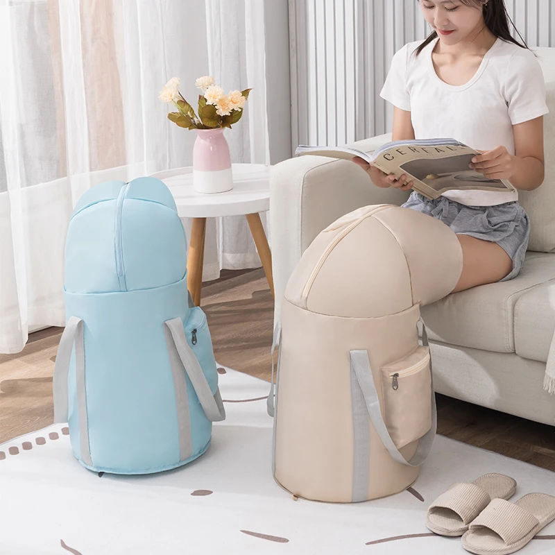 便携式可折叠泡脚桶 加长护膝款蒸熏泡三合一家用足浴盆洗泡脚袋