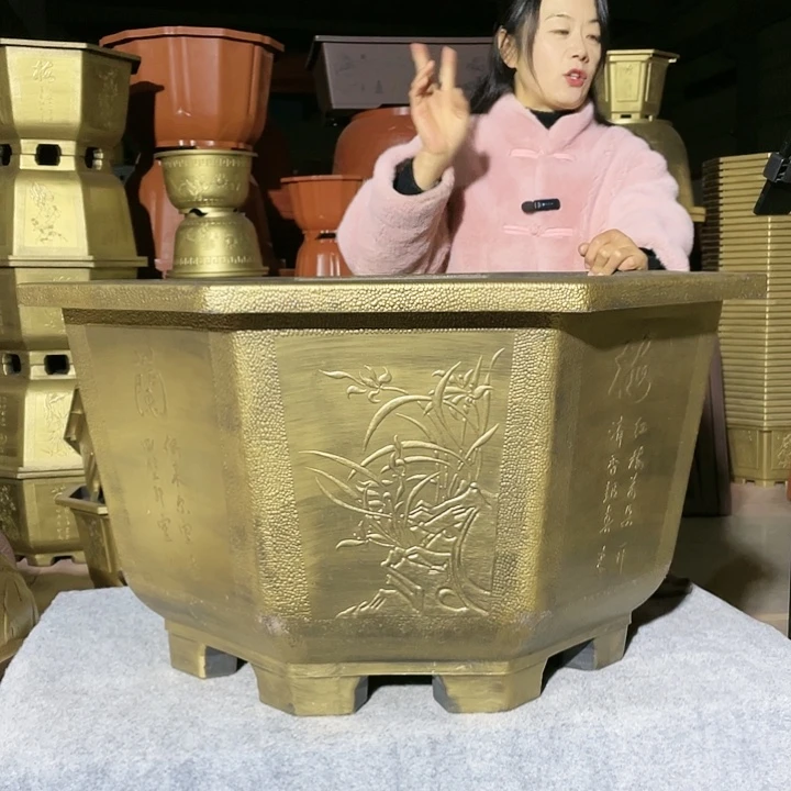 圆盆古铜八零两个