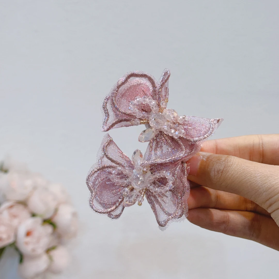 新款网纱闪珠头绳女高级感气质简约发绳发圈A373