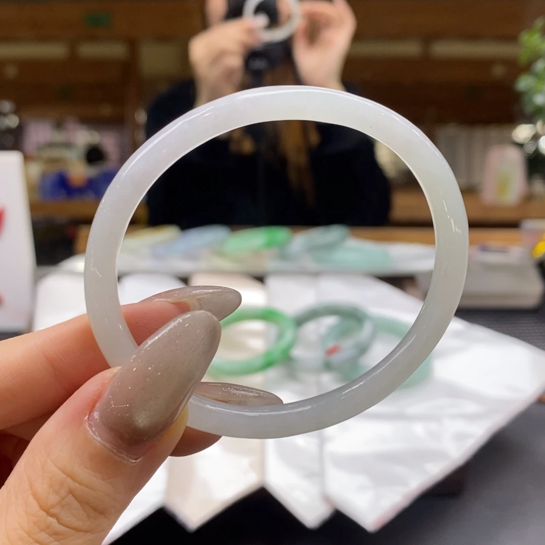 翡翠未镶嵌手镯55-57