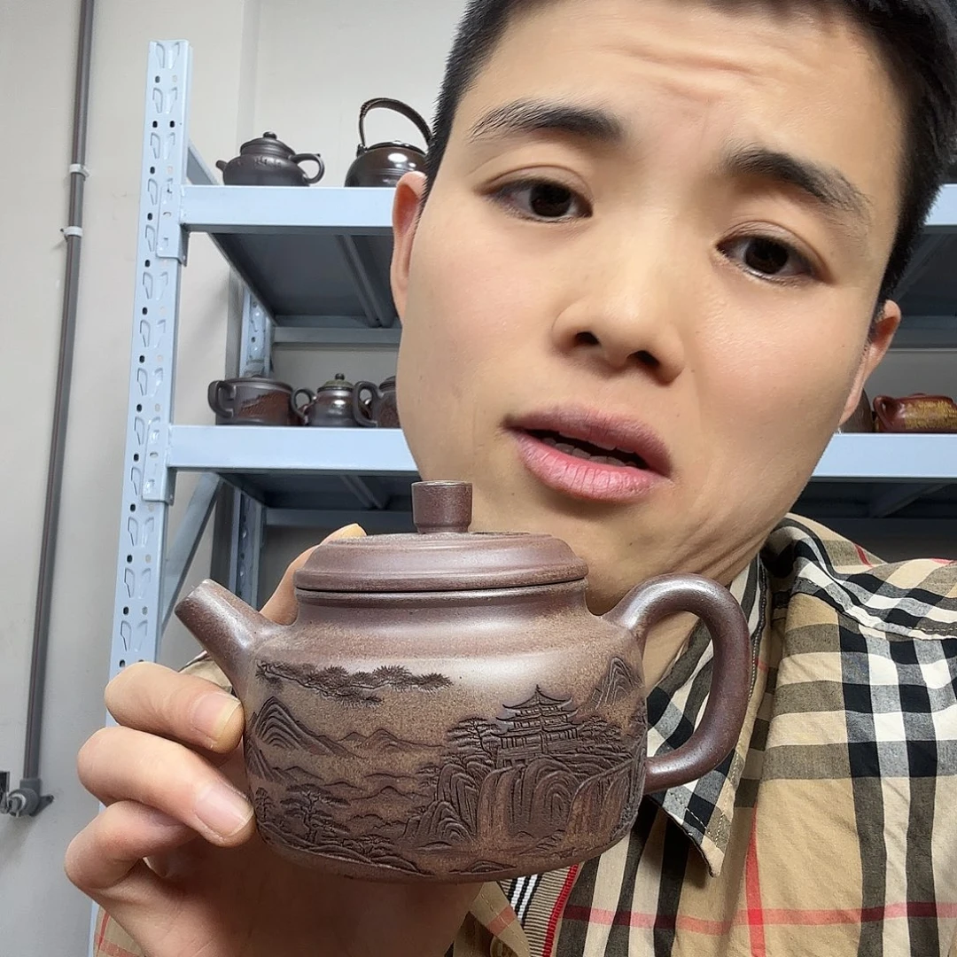 茶壶紫砂民间手艺人全手工制作