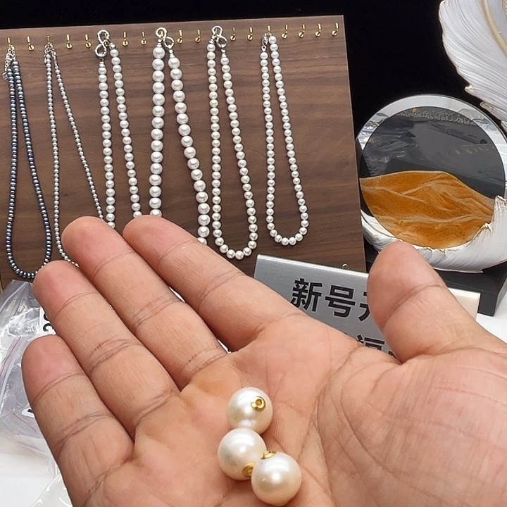 颈饰钛钢淡水珍珠