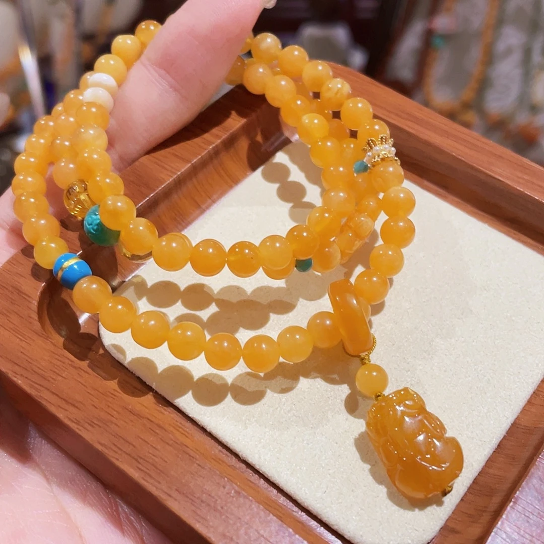 蜜蜡未镶嵌手链手串