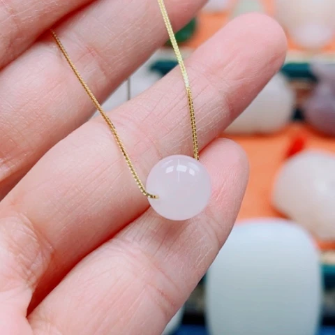 和田玉手链银S925镶嵌