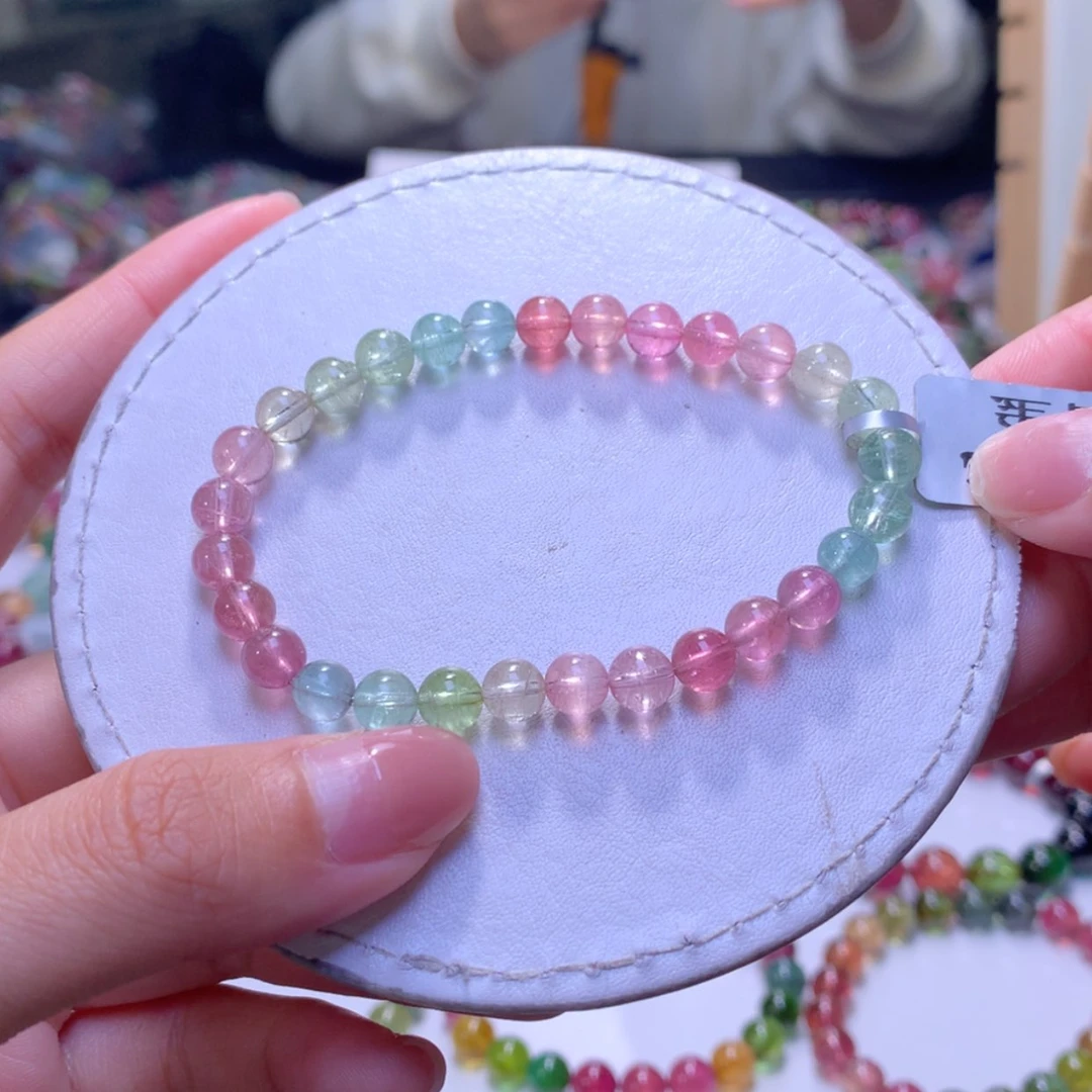 【闪购商品】未镶嵌手串碧玺6.4mm左右