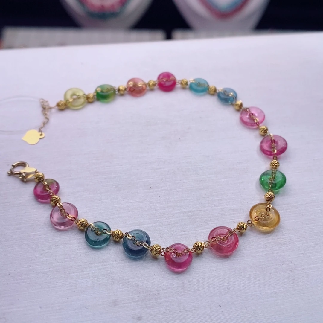 18K金镶嵌手链碧玺碧玺A手链