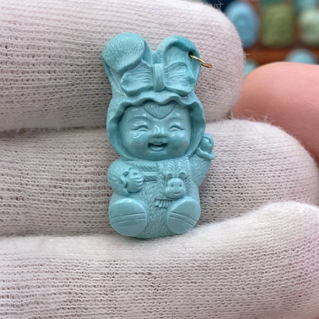 未镶嵌绿松石珠宝奇石