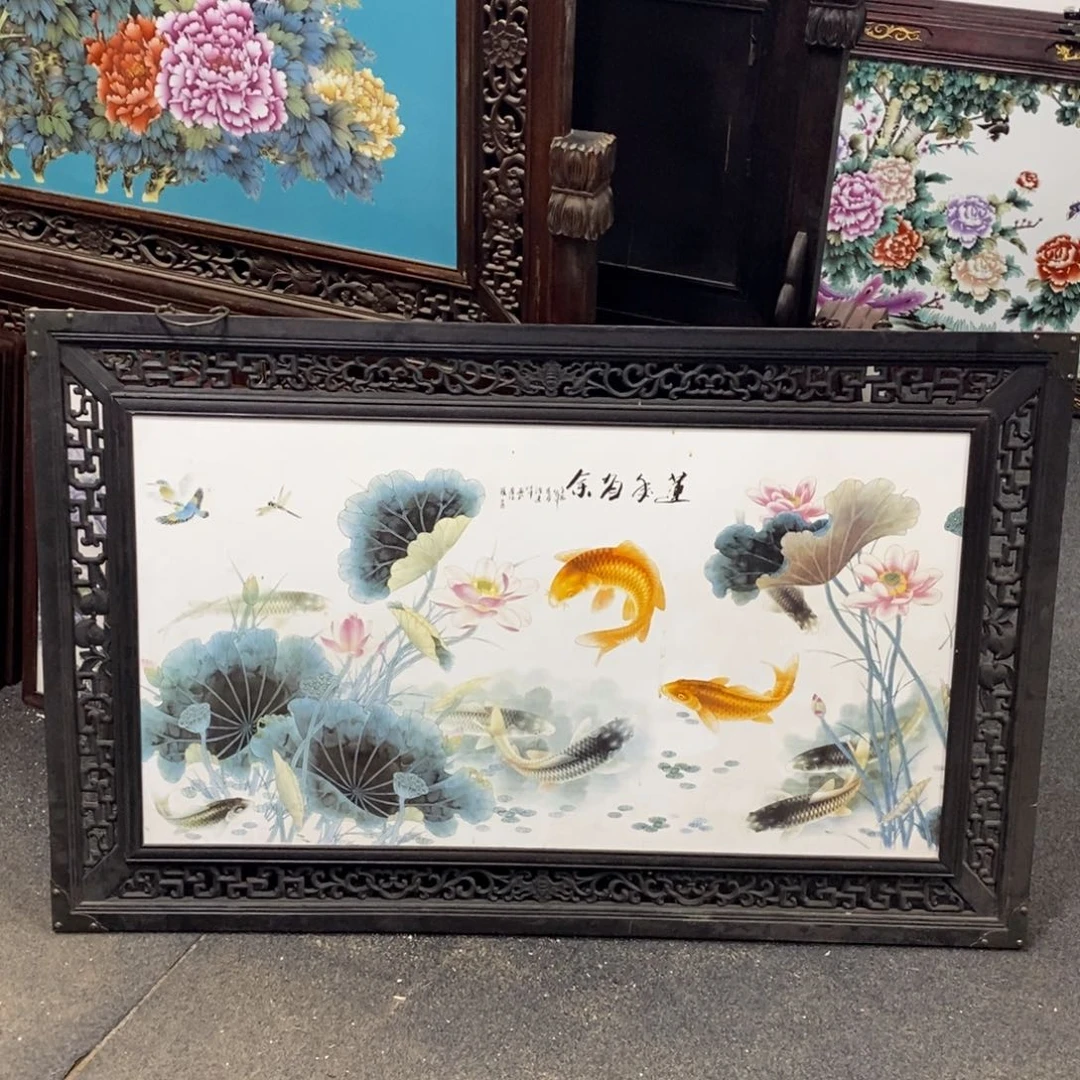 瓷片120*76 景德镇瓷板画柴窑烧制