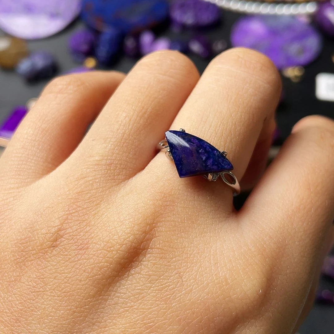 苏纪石（舒俱来）戒指银S925镶嵌