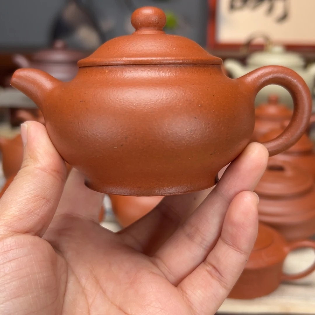 紫砂茶壶宝山红泥150
