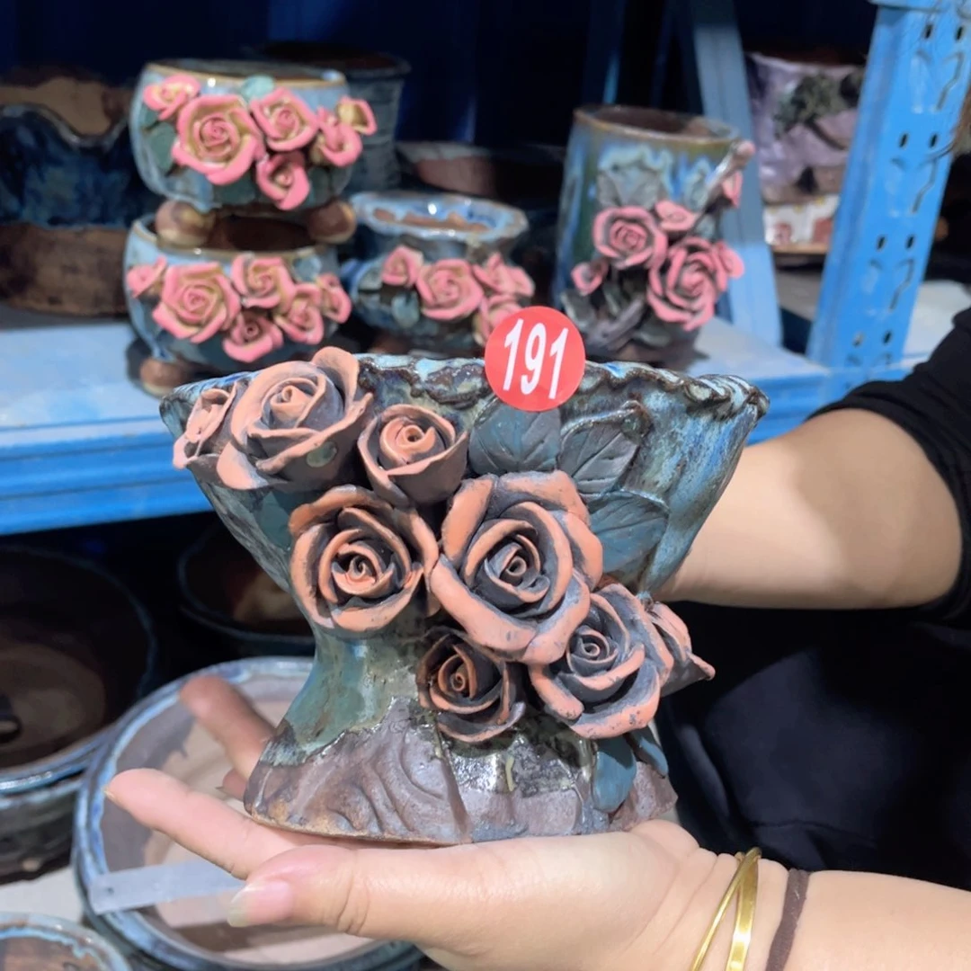陶瓷微瑕191 号陶然花盆