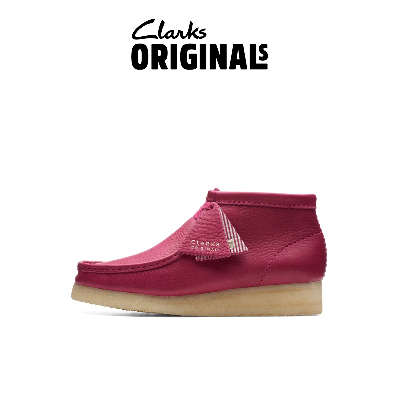 Clarks其乐Originals WALLABEE女高帮鞋复古潮流舒适袋鼠靴流光风