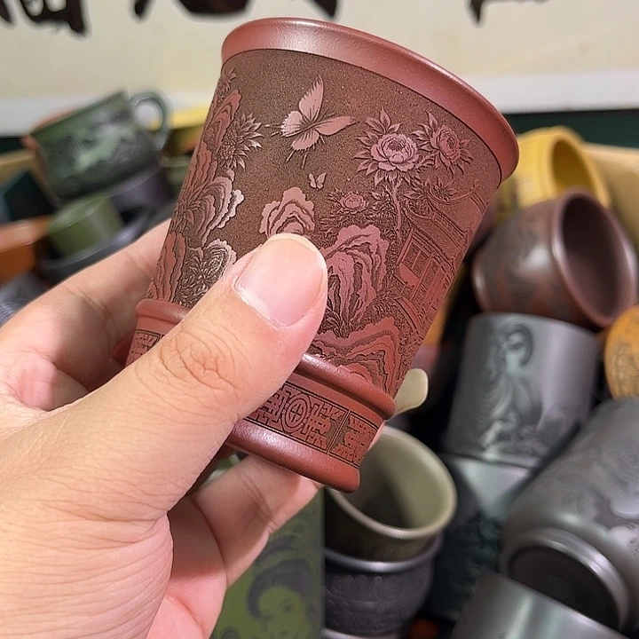 茶杯紫砂全手工紫砂主人杯