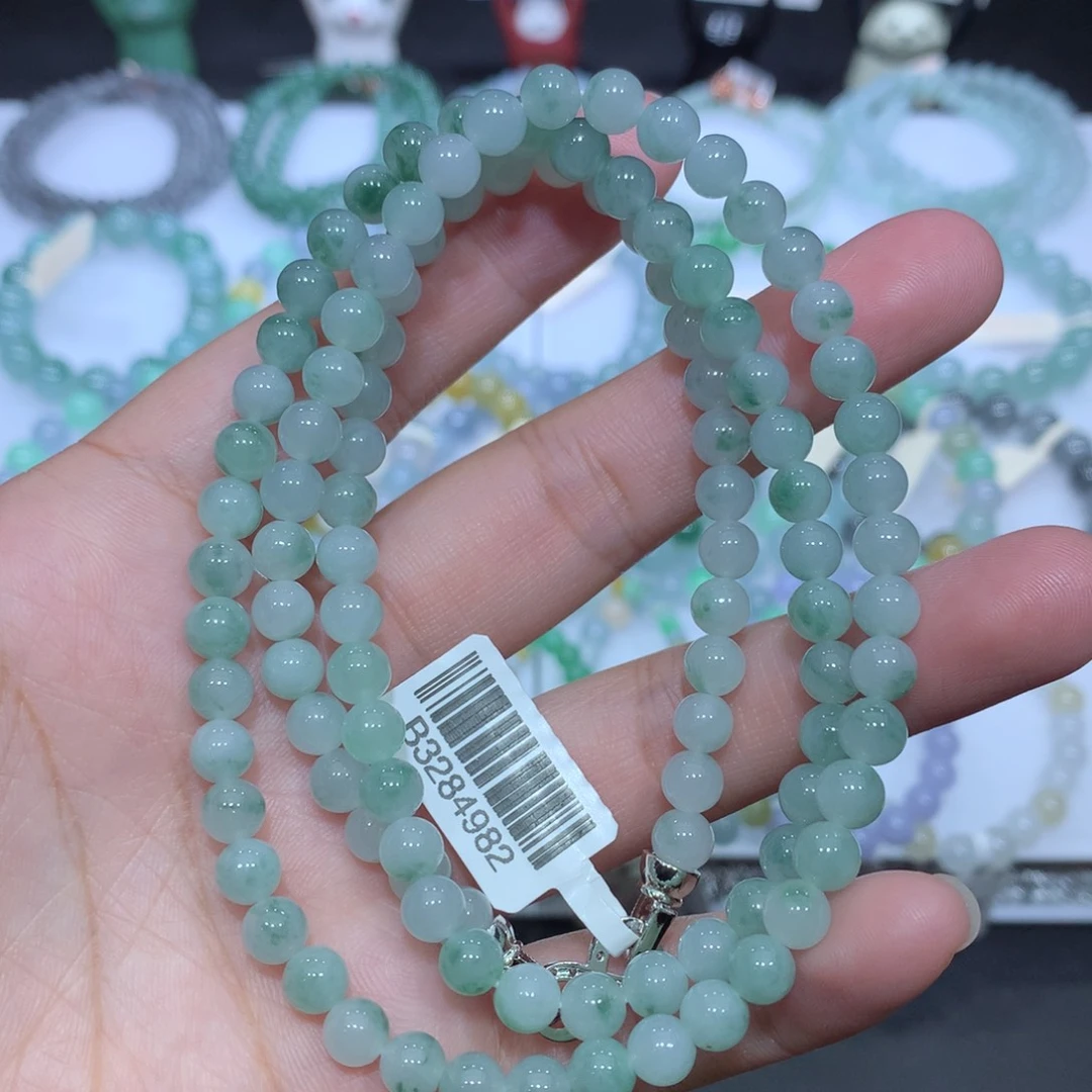 翡翠未镶嵌手串天然