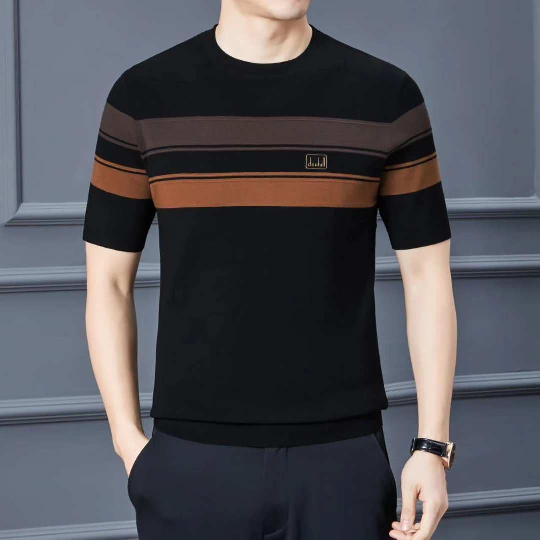 骄子8821 羊毛天丝高级针织半袖T恤