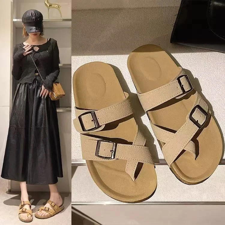 夏休闲款法式拖鞋女新款配裙子仙女风拖鞋8805