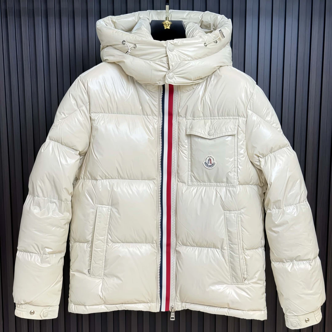 亮面新款羽绒服白鸭绒外套加厚保暖男女同款连帽短款冬季防寒