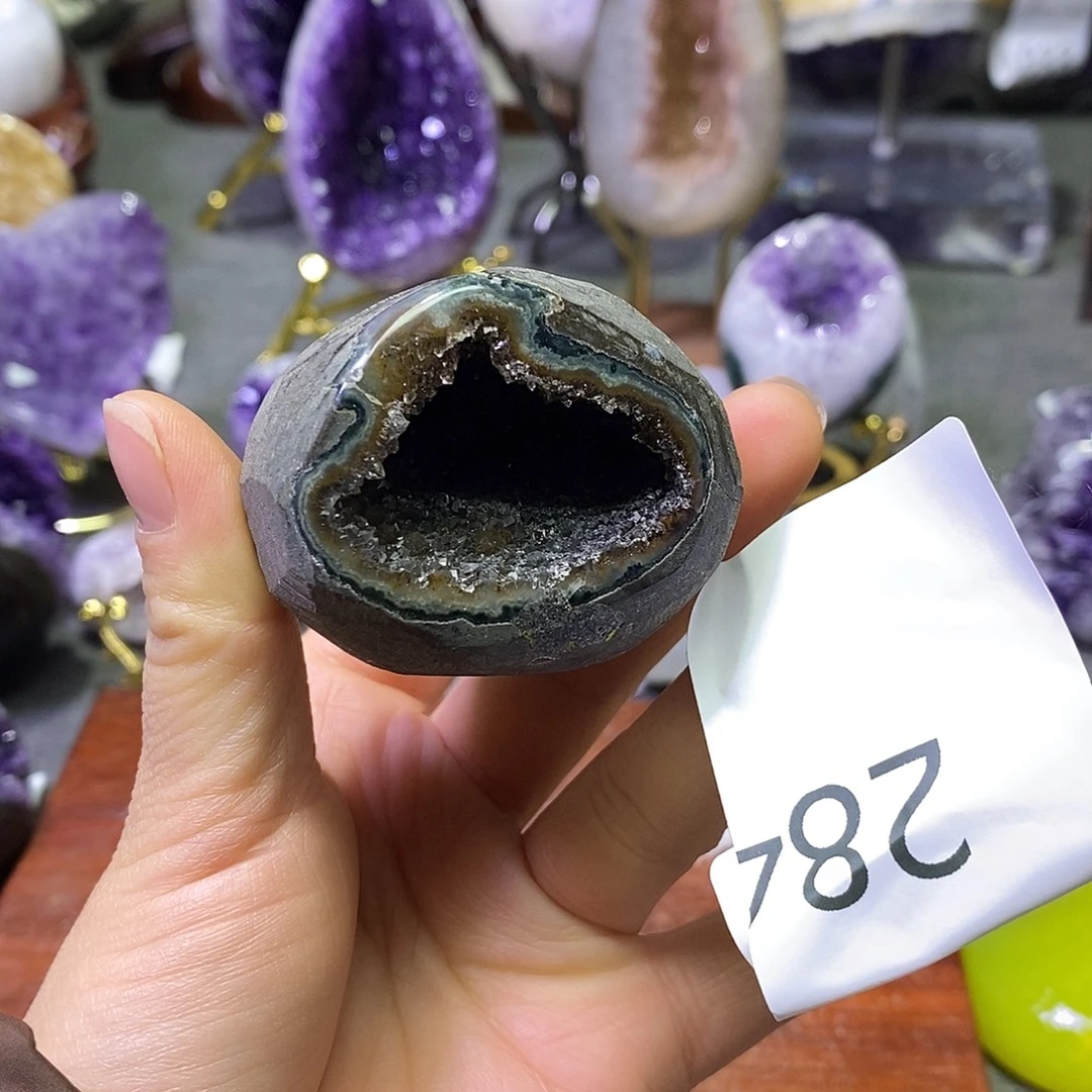 未镶嵌紫晶珠宝半成品