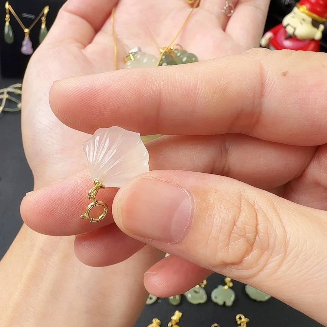 5***情玛瑙/玉髓银S925镶嵌颈饰