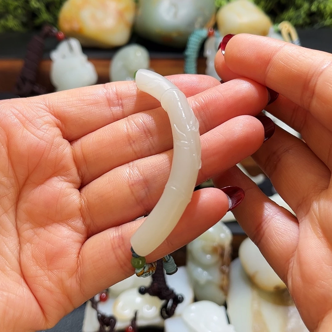 和田玉未镶嵌套链俄料手链