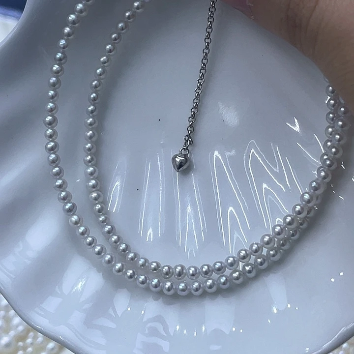 C***g银S925镶嵌颈饰淡水珍珠