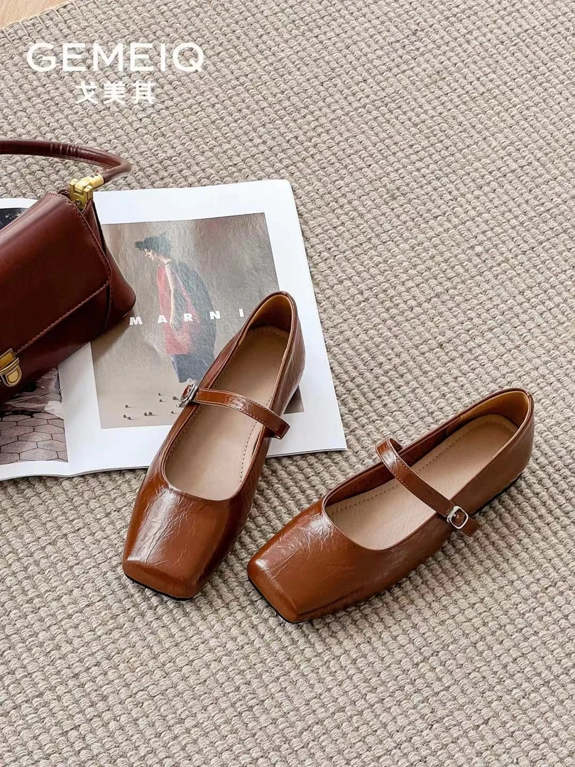 戈美其/GEMEIQ 牛皮豆豆鞋390523217