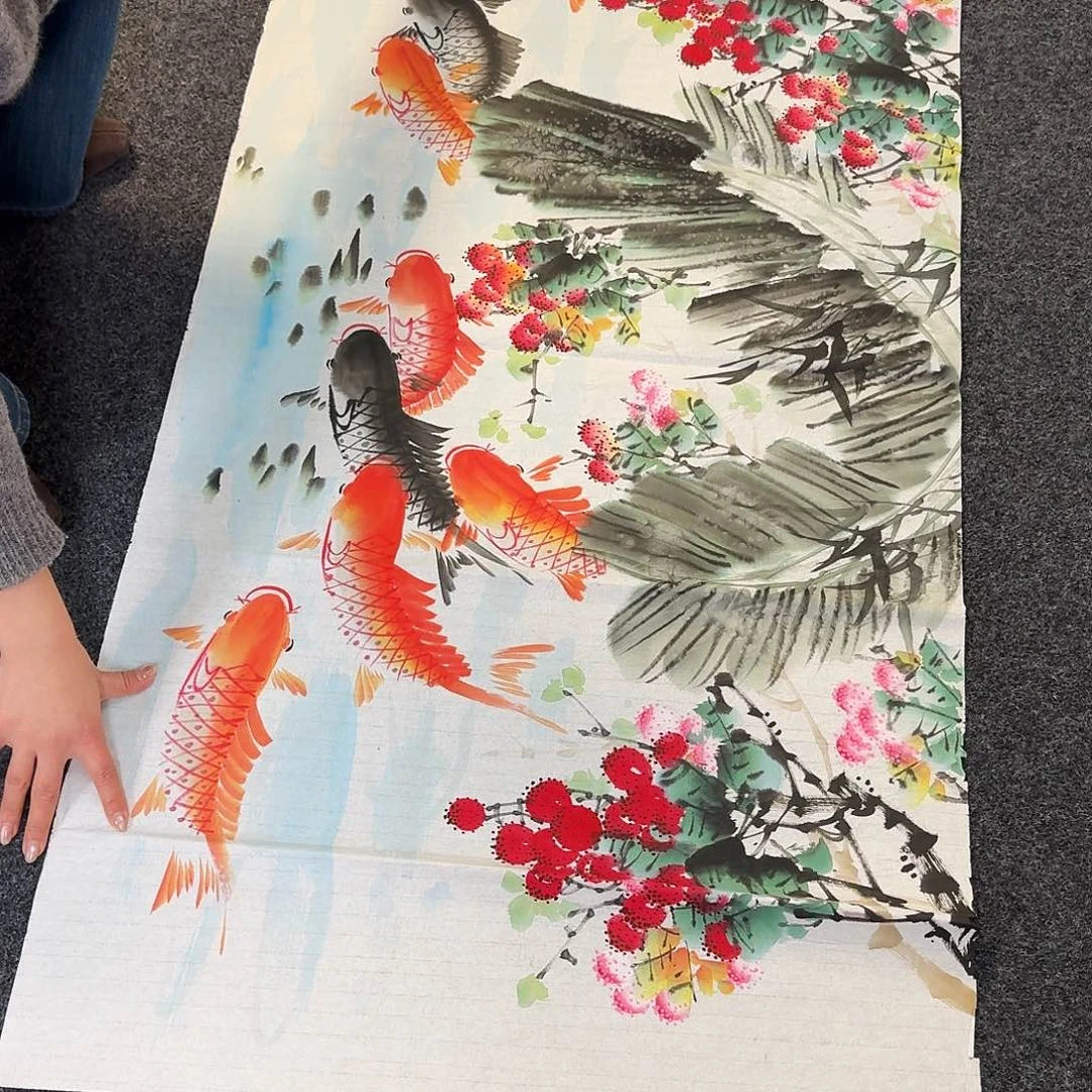 纯手绘国画作品好四尺