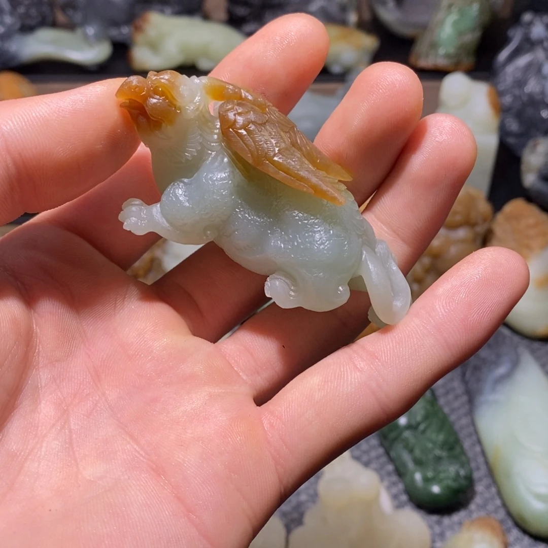 和田玉未镶嵌挂件