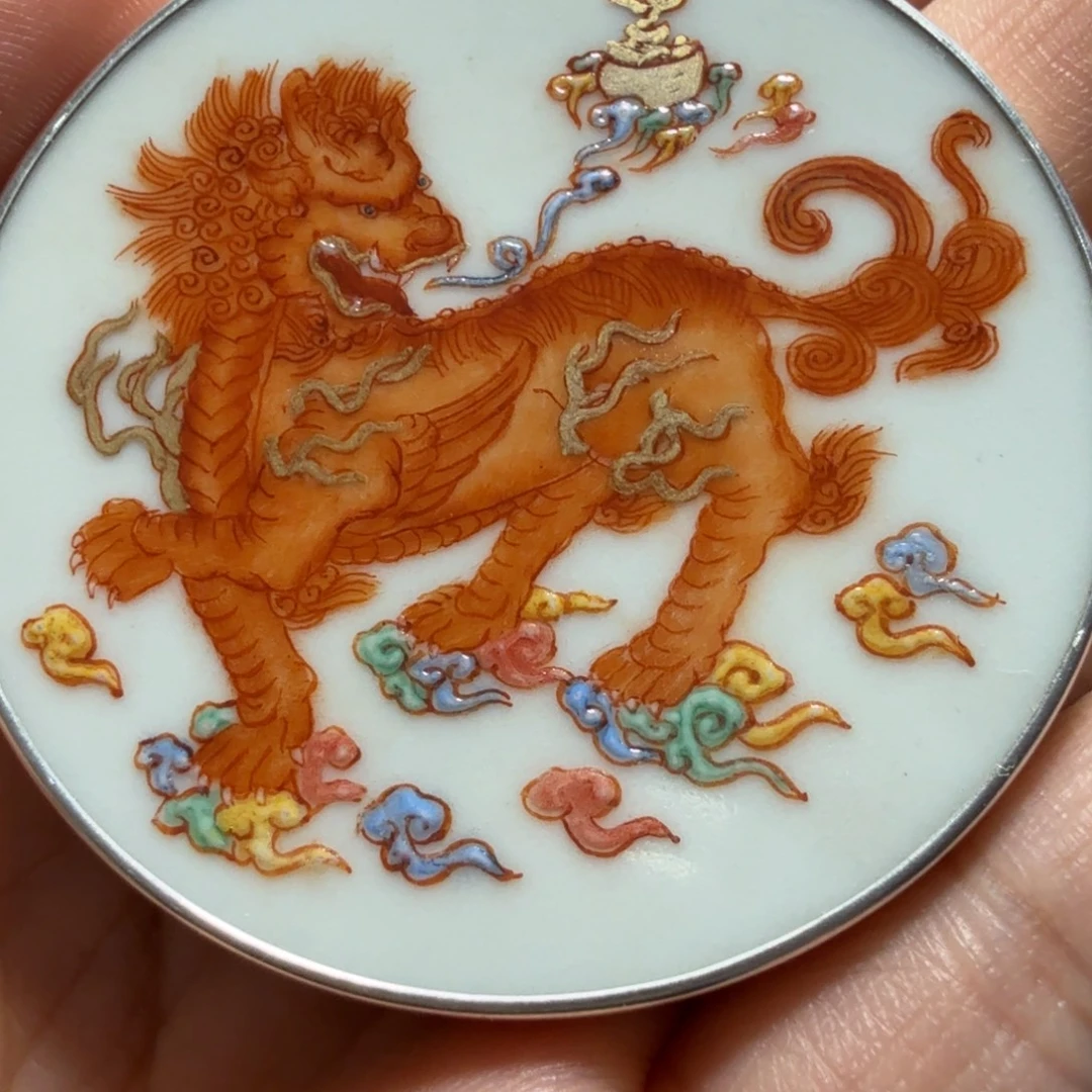 华***勇摆件陶精品挂件一个