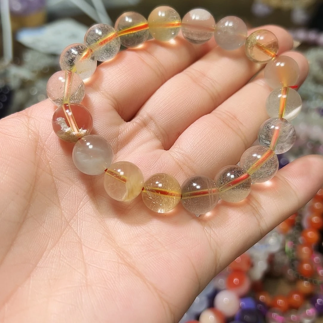 水晶手链未镶嵌11毫米发晶手链