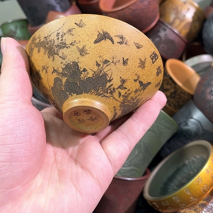 茶杯紫砂全手工紫砂主人杯