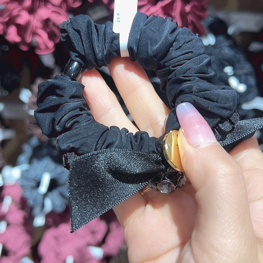 非金属黑色蝴蝶结金标面膜圈