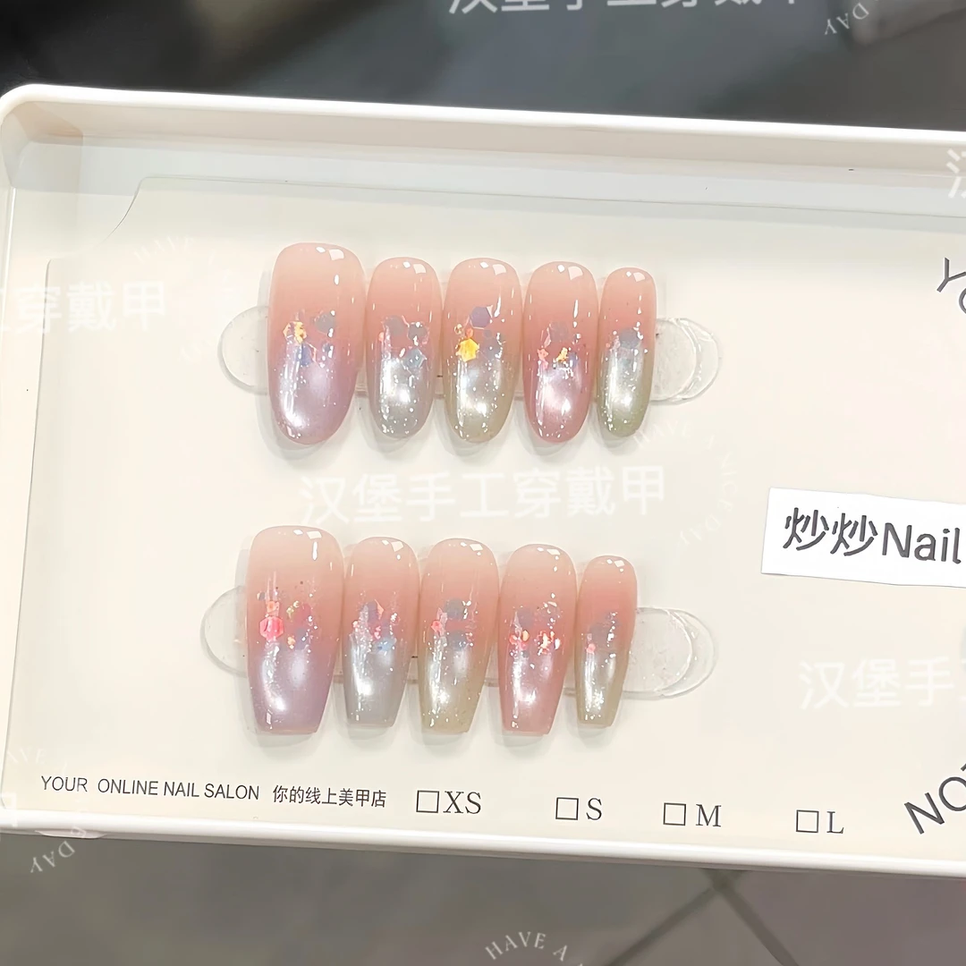 【元气彩虹】纯手工轻奢订制穿戴美甲