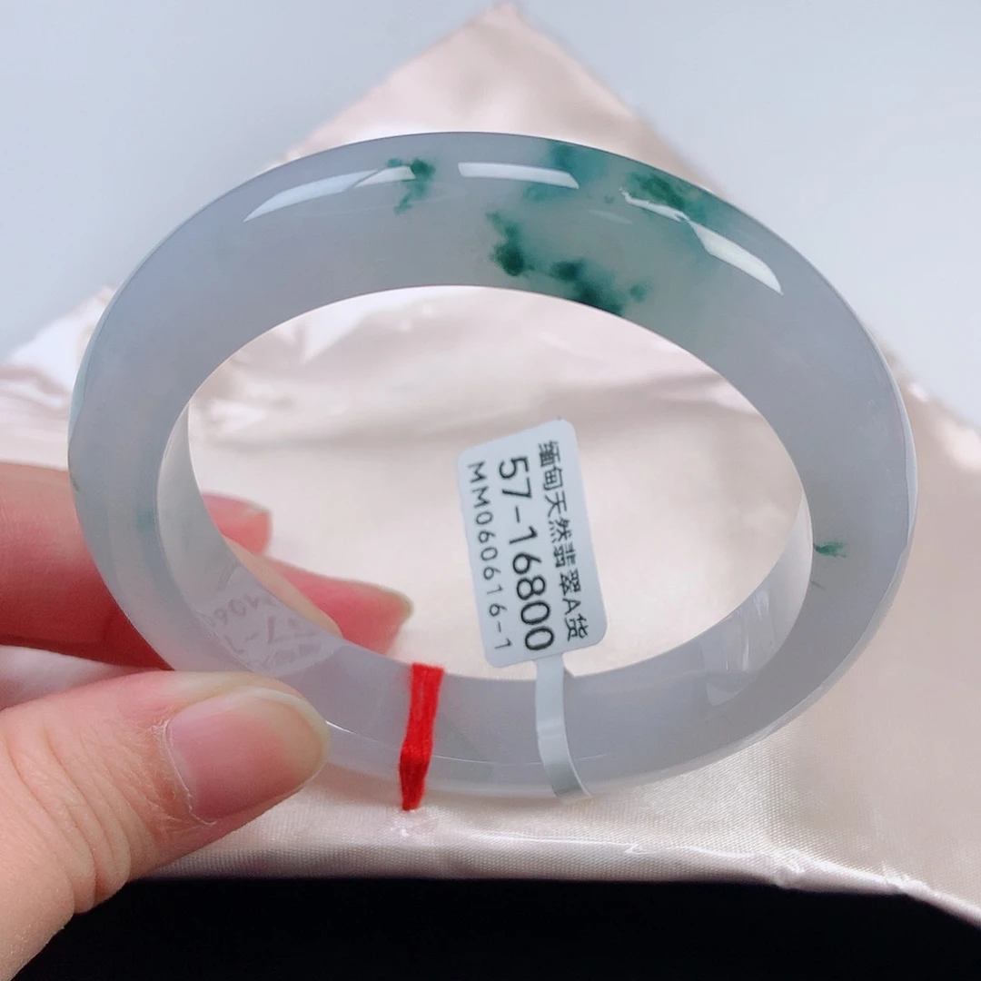 未镶嵌手镯翡翠豆**妈57正圈